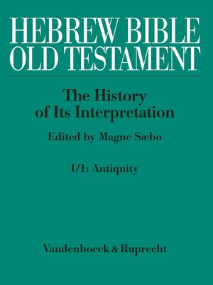 cover image of Hebrew Bible / Old Testament. I